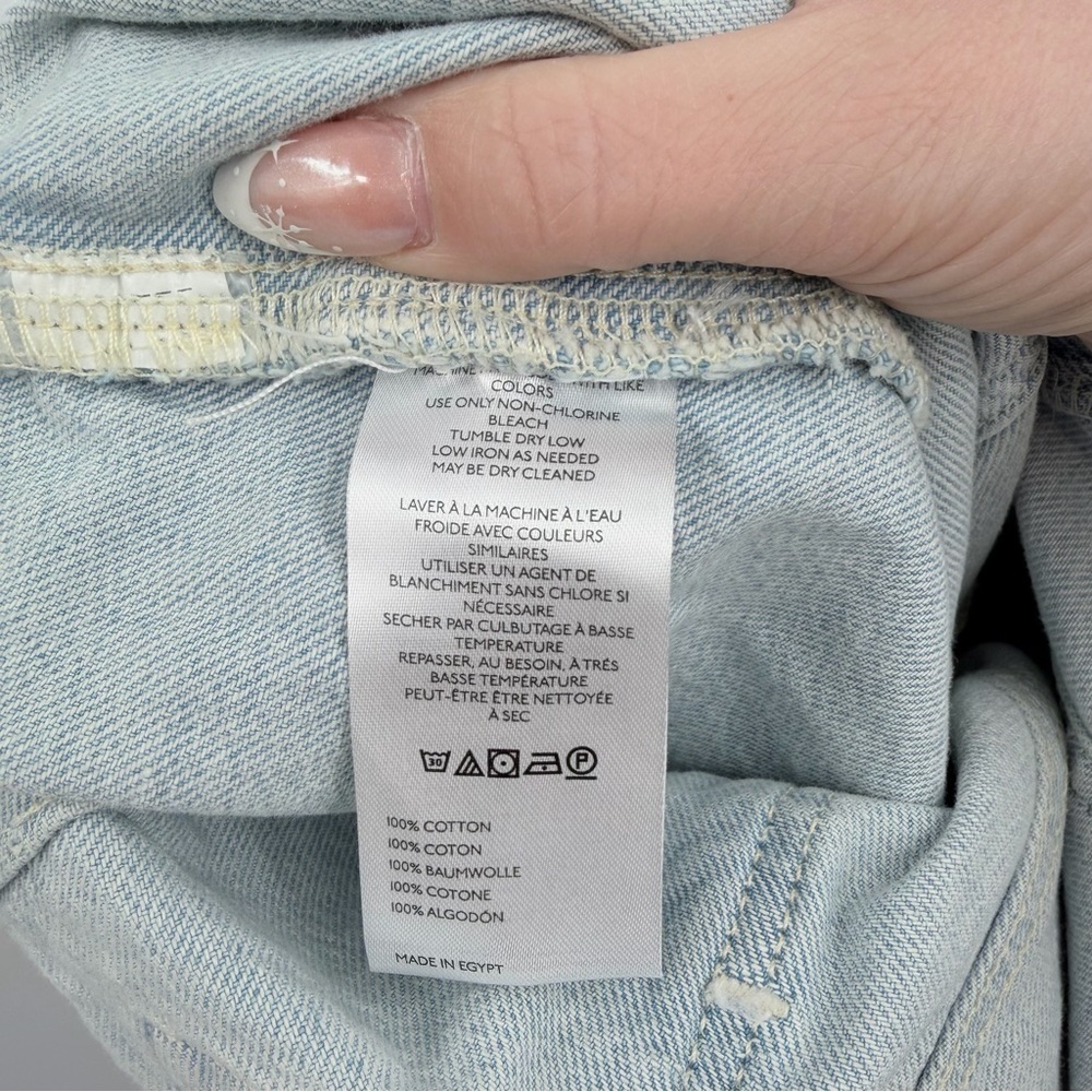 WE THE FREE Major Leagues Mid Rise Cuffed Jeans Light Wash 26 - Picture 8 of 9